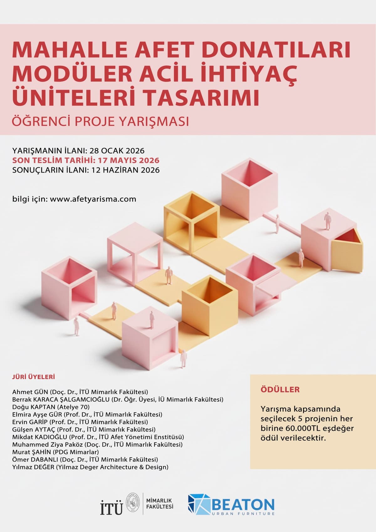 Afet Donatıları Tasarım Yarışması Sonuçları