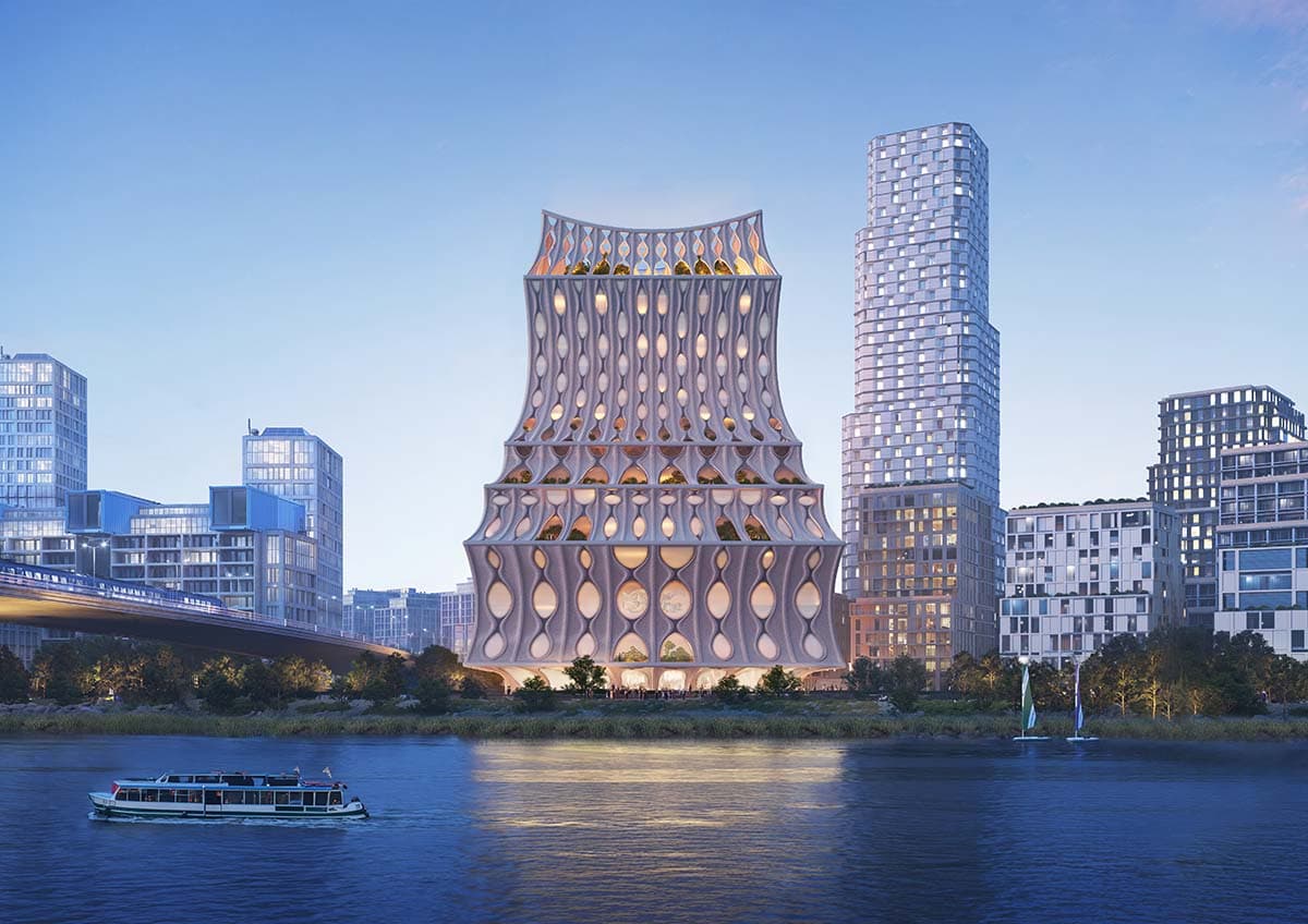 Rotterdam Kıyısında Yeni Kentsel Simge