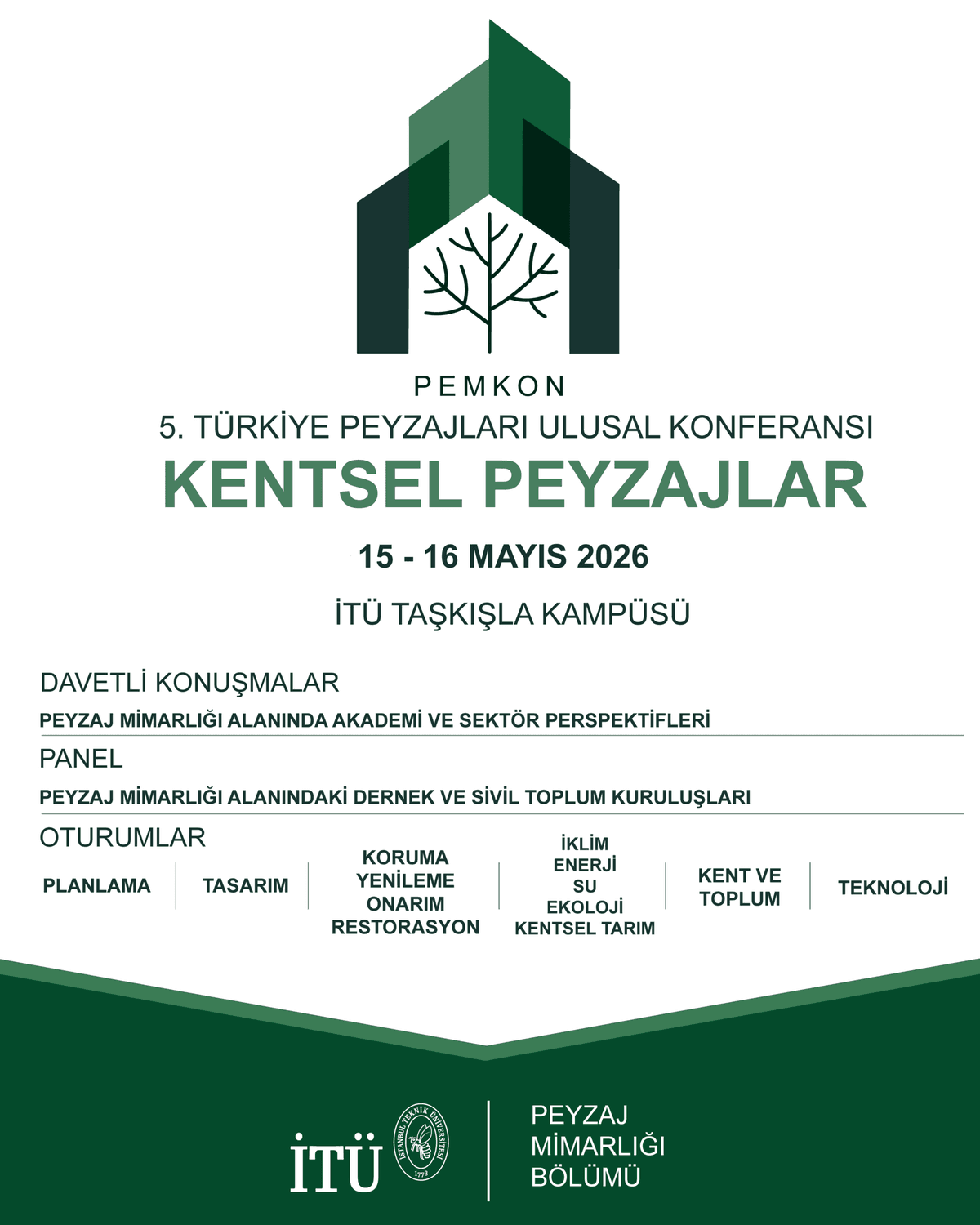 5. Pemkon Türkiye Peyzajları Ulusal Konferansı